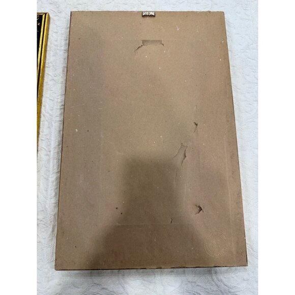 Limited Edition Topiary Fig prints by Kathryn Clarke Gold & Black Frames Vintage - Picture 9 of 12